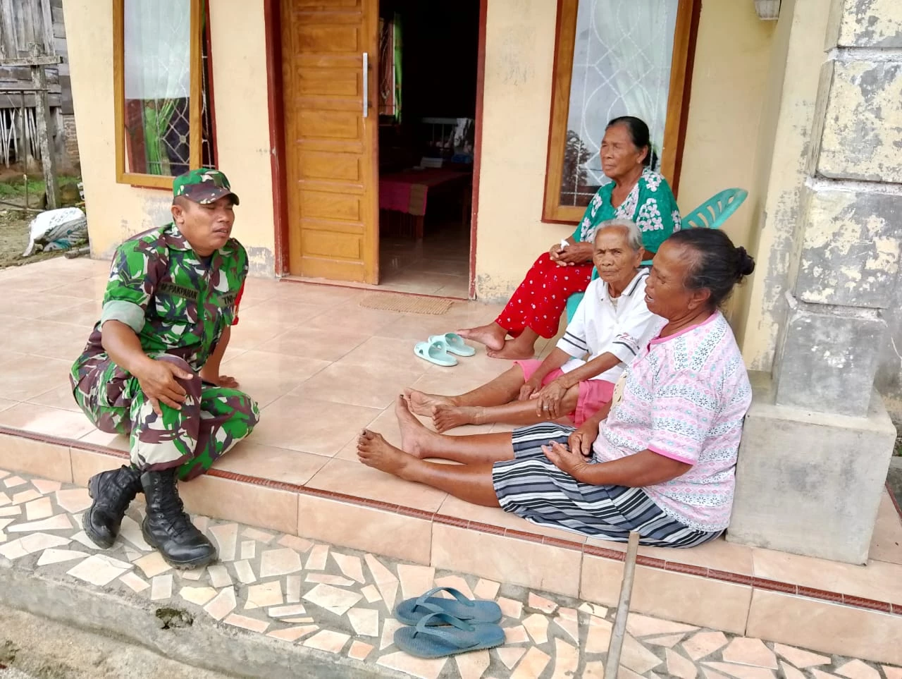 Peran Aktif Babinsa Komsos dengan Warga Binaan 