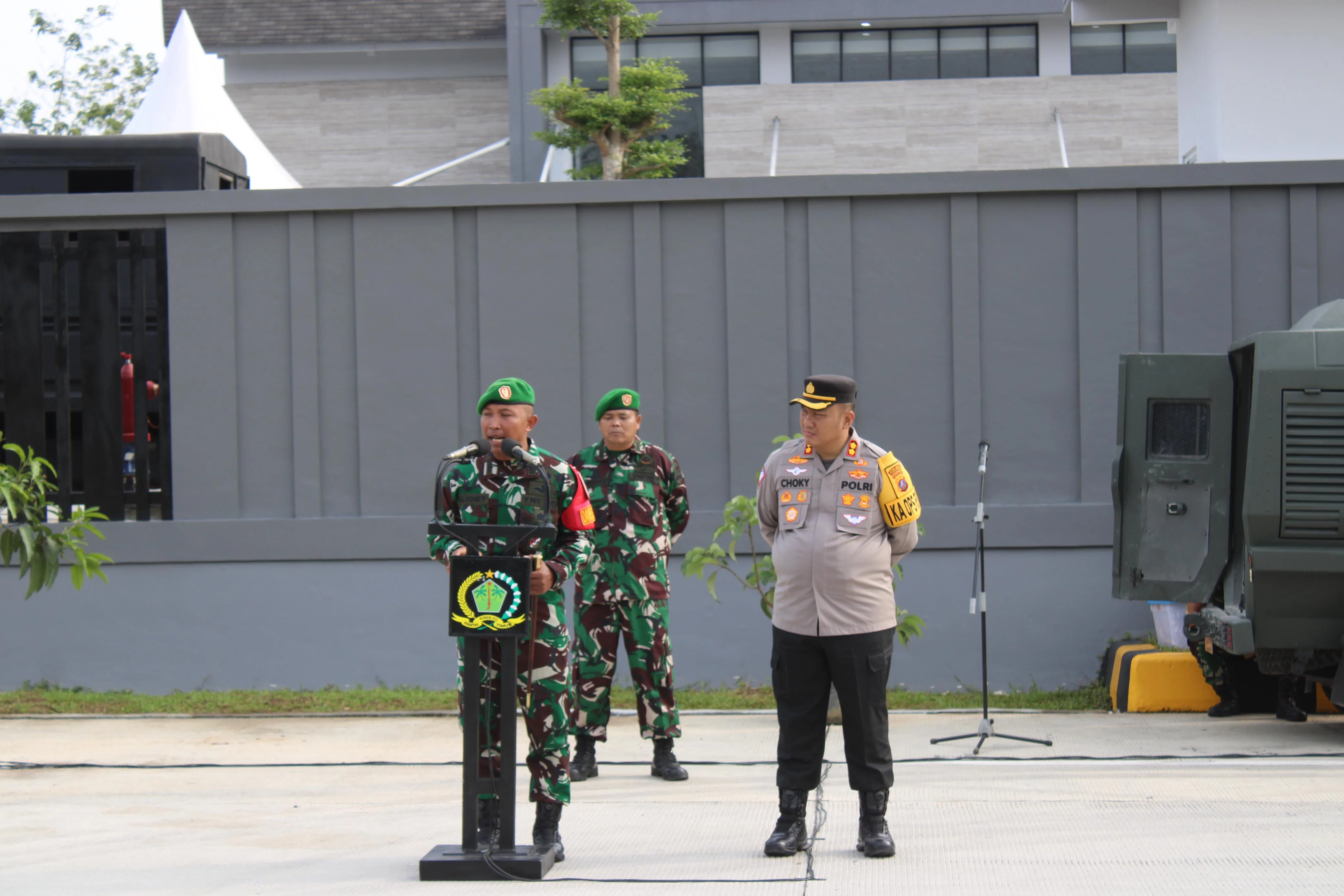 Dandim 0207/Simalungun Pimpin Apel Gelar Pasukan Jelang Hari H Kunjungan Kerja Presiden RI 