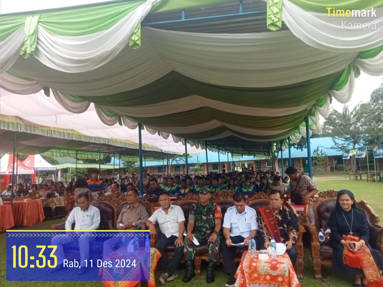 Babinsa Hadiri Acara Rangka Job &amp; Edu Fair di SMK Swasta Abdi Sejati Pematang Bandar