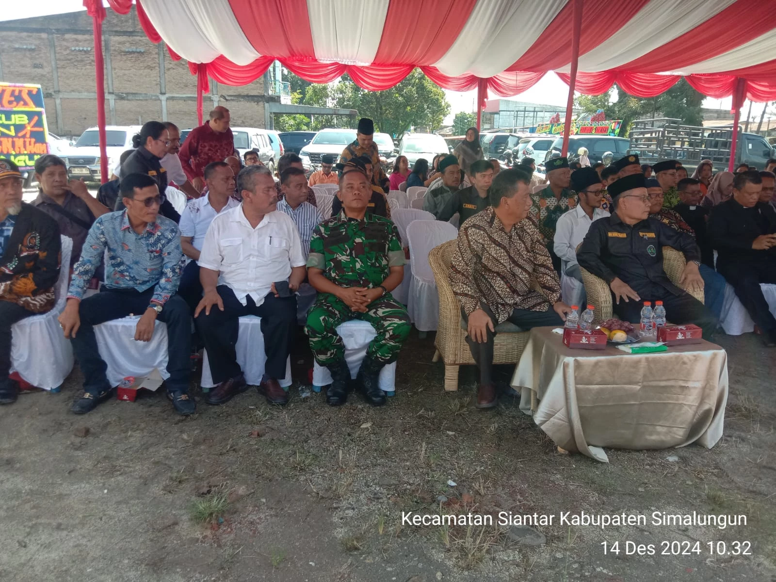 Dandim 0207/Simalungun Hadiri Peresmian Pembangunan Gedung Kantor Forum Kerukunan Umat Beragama (FKUB) Kabupaten Simalungun