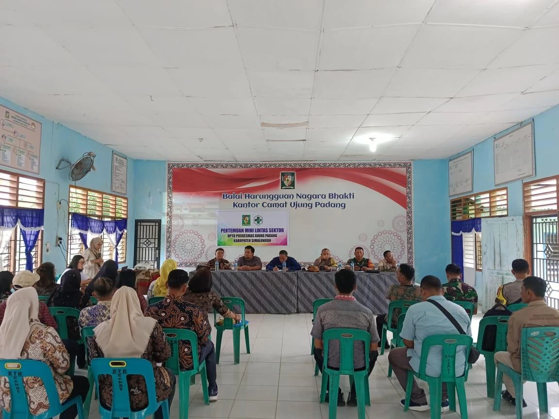 Babinsa Koramil 07/BM Hadiri Rapat Lintas Sektoral di Puskesmas Ujung Padang