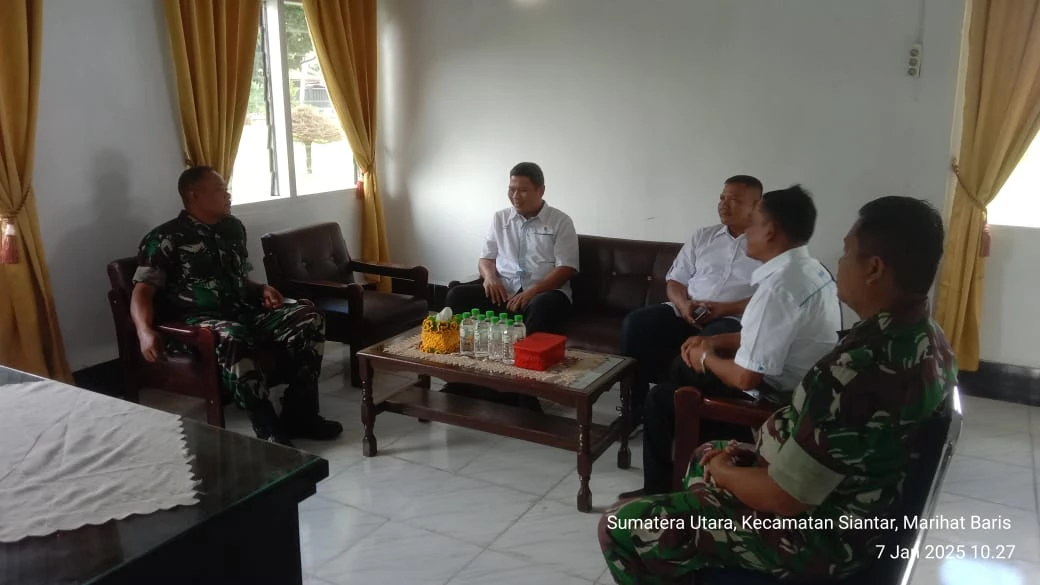 Audiensi Perkebunan PTPN IV Laras dengan Danramil 08/Bangun