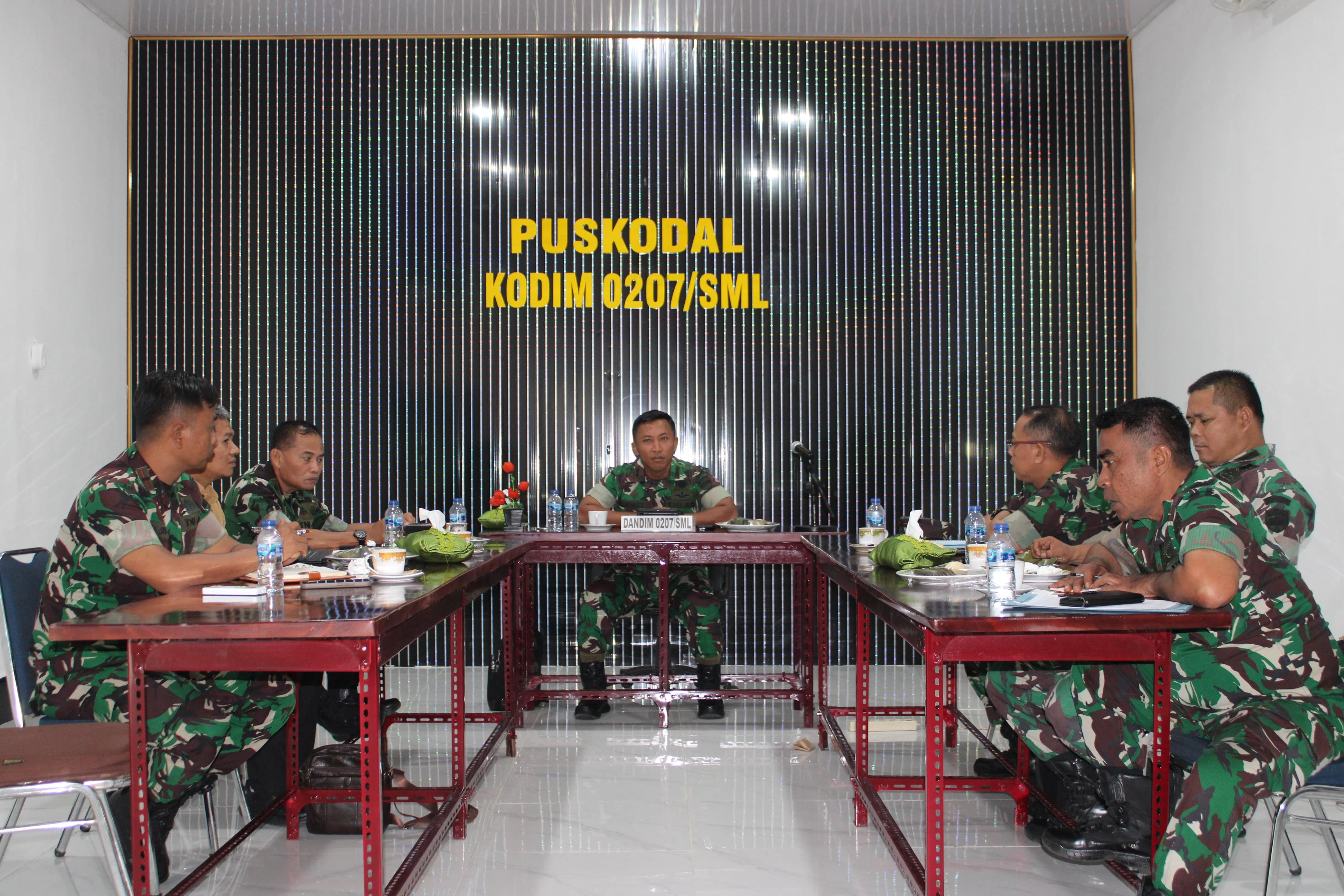 Dandim 0207/Simalungun Ikuti Zoom Meeting Program Pengairan Pertanian  Kementrian RI Dengan TNI AD