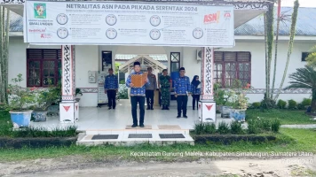 Pringati Hari Kesadaran Nasional, Babinsa Hadiri Upacara Di Kecamatan Gunung Malela