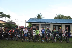 Gowes Sehat Bersama, Dandim 0207/Sml, Ajak Anggota Jaga Kesehatan