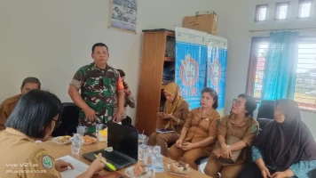 Hadiri Rapat Koordinasi Mini Lokakarya, Babinsa Koramil 07/BM Dorong Percepatan Penurunan Stunting