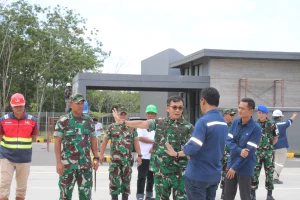 Pangdam I/Bukit Barisan Bersama Dandim 0207/Simalungun Cek Kesiapan Gerbang Tol sinaksak Dalam Rangka Kunjungan RI 1