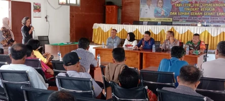 Babinsa Tiga Balata  Hadiri Acara Pisah Sambut Sekretaris Camat Jorlang Hataran