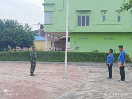 Babinsa Koramil Bosar Maligas Ikuti Upacara Hari Kesadaran Nasional (HKN)