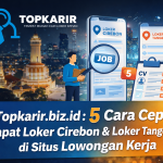 Topkarir.biz.id 5 cara cepat dapat loker Cirebon dan loker Tangerang di situs lowongan kerja